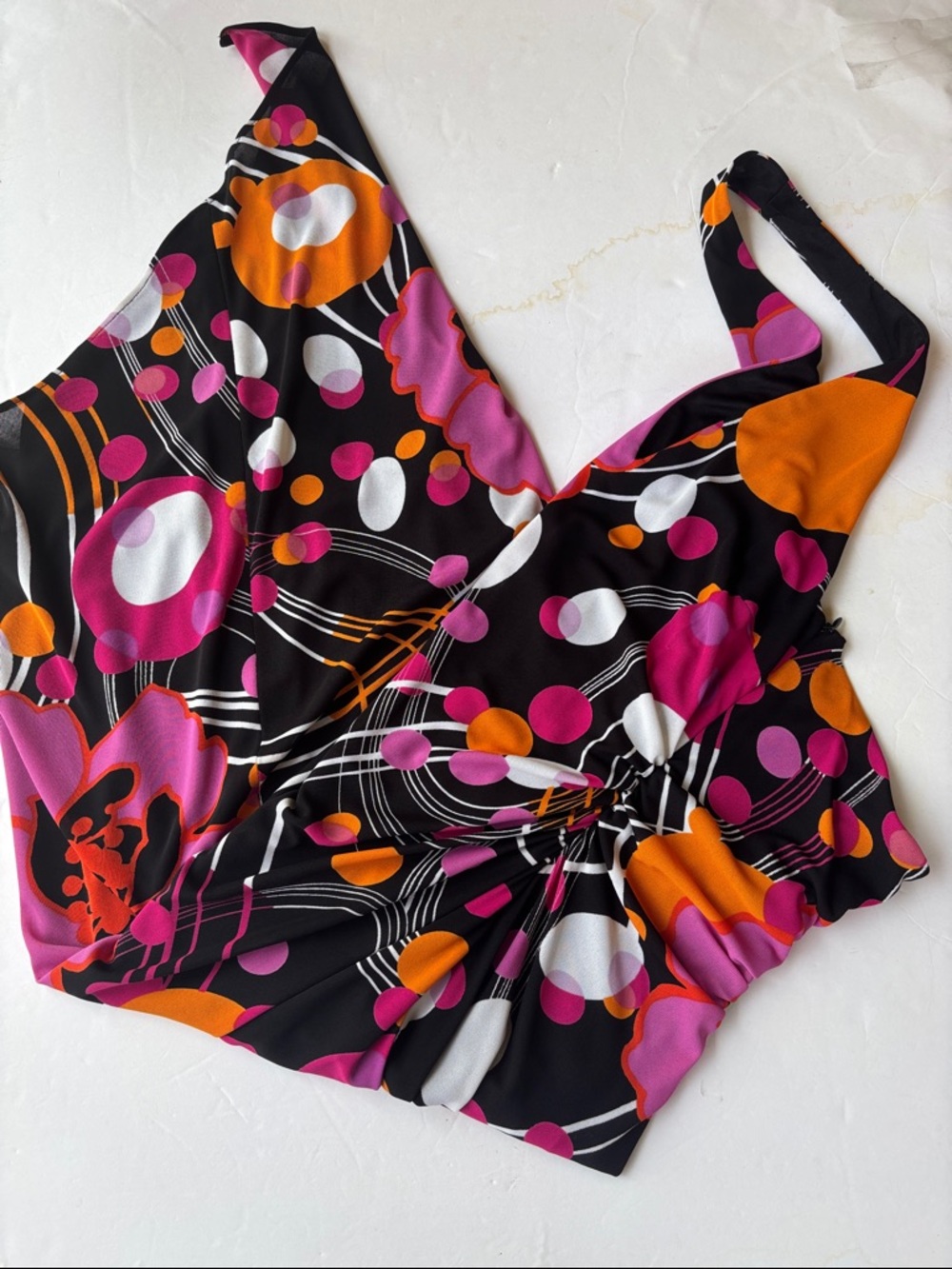 90’s Vintage David Meister Halter Dress Designer Retro Y2K Asymmetrical Midi - Picture 14 of 17